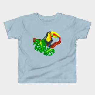 Toucan and Monstera Kids T-Shirt